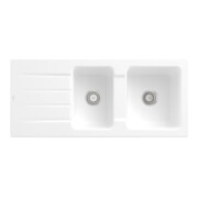 V&B Évier Architectura 80 cm Garniture vidage, manuel, blanc st. CeramicPlus