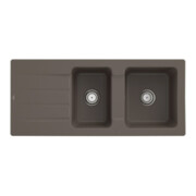 V&B Évier Architectura 80 m avec garniture de vidage, manuel, timber CeramicPlus