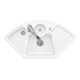 V&B Évier d'angle Solo avec garniture vidage, excentrique, blanc alpin CeramicPlus-1