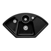 V&B Évier d'angle Solo avec garniture vidage, excentrique, Chrome CeramicPlus