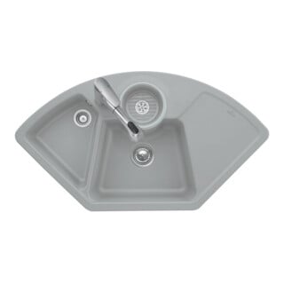 V&B Évier d'angle Solo, chromite CeramicPlus