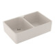 V&B Évier double bac 80 x m avec garniture, manuel, crema CeramicPlus-1