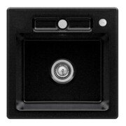 V&B Évier encastré Siluet 50 S Flat avec garniture vidage, commande excentrique, chromé