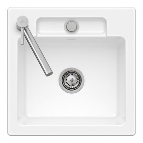 V&B Évier encastré Siluet 50 S Flat, blanc neige