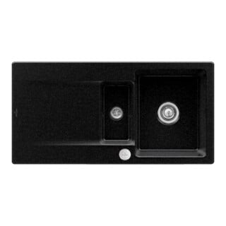 V&B Évier encastré Siluet 60 R Flat avec garniture vidage, commande excentrique, chromite