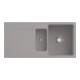 V&B Évier encastré Siluet 60 R Flat avec vidage, commande manuelle, fossil-1