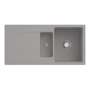 V&B Évier encastré Siluet 60 R Flat avec vidage, commande manuelle, fossil