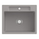 V&B évier encastré Siluet 60 S Flat avec garniture de vidage, commande manuelle, fossil-1