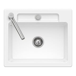 V&B Évier encastré Siluet 60 S Flat, blanc neige