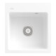 V&B Évier encastré Subway 45 XS Flat avec garniture de vidage, commande manuelle, blanc-1