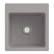V&B Évier encastré Subway 45 XS Flat avec vidage, commande manuelle, fossil