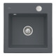 V&B Évier encastré Subway 50 S Flat avec garniture vidage, commande excentrique, graphite-1