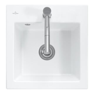 V&B évier encastré Subway 50 S Flat, blanc