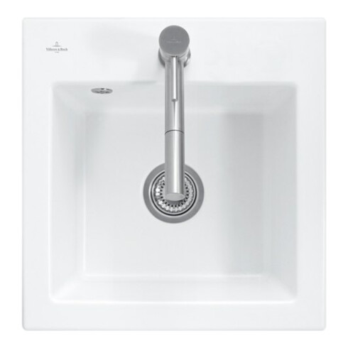 V&B Évier encastré Subway 50 S Flat, blanc neige