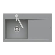 V&B évier encastré Subway Style 50 Flat à gauche, CeramicPlus chromite