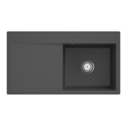 V&B Évier encastré Subway Style 50 Flat droite, avec garniture, graphite C-plus