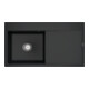 V&B évier encastré Subway Style 50 Flat G, avec garniture vidange, pure black-1