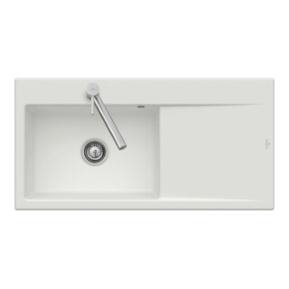 V&B Évier encastré Subway Style 60 Flat à droite, graphite CeramicPlus