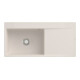 V&B Évier encastré Subway Style 60 Flat gauche, avec garniture, crema CeramicPlus-1