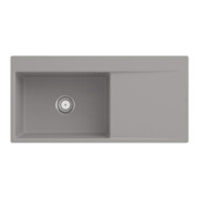 V&B évier encastré Subway Style 60 Flat gauche, avec garniture vidage, fossil C-plus