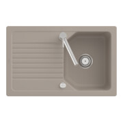 V&B Évier Linara 45 cm avec garniture vidage, excentrique, almond CeramicPlus