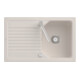 V&B Évier Linara 45 cm avec garniture vidage, excentrique, crema CeramicPlus-1