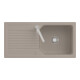 V&B Évier Linara 60 cm avec garniture, manuel, amande CeramicPlus-1
