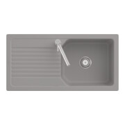 V&B Évier Linara 60 m avec garniture, robinet, fossil CeramicPlus