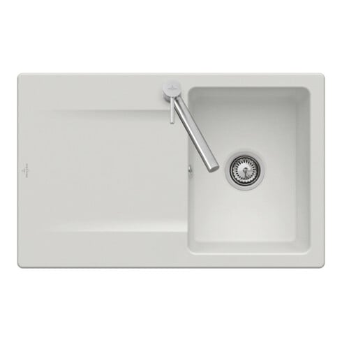 V&B Évier Siluet 45, céramique CeramicPlus amande