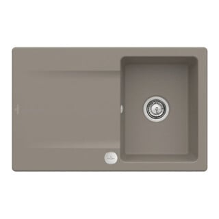 V&B Évier Siluet 45 m Garniture vidage, excentrique, timber CeramicPlus