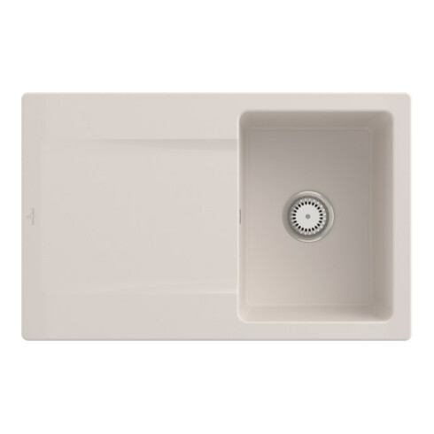 V&B Évier Siluet 45 m Garniture vidage, manuel, crema CeramicPlus