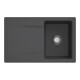 V&B Évier Siluet 45 m garniture vidage, manuel, graphite CeramicPlus-1