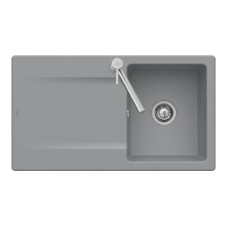 V&B Évier Siluet 50, blanc pierre CeramicPlus