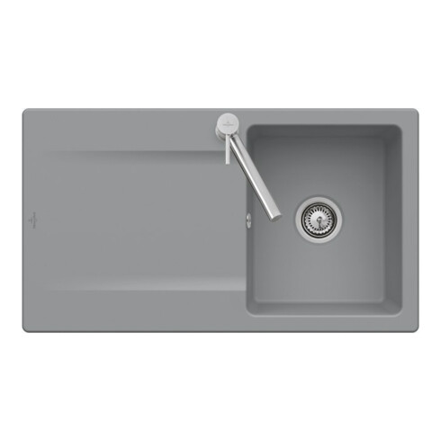 V&B Évier Siluet 50, céramique CeramicPlus, blanc