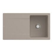 V&B Évier Siluet 50 m avec garniture de vidange, manuel, amande CeramicPlus