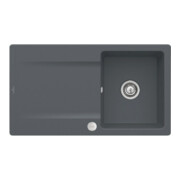 V&B Évier Siluet 50 m avec garniture vidage, excentrique, CeramicPlus graphite