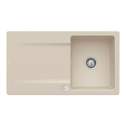 V&B Évier Siluet 50 m garniture vidage, excentrique, amande CeramicPlus