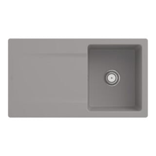 V&B Évier Siluet 50 m Garniture vidage, manuel, fossil CeramicPlus