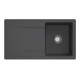 V&B Évier Siluet 50 m Garniture vidage, manuel, graphite CeramicPlus-1