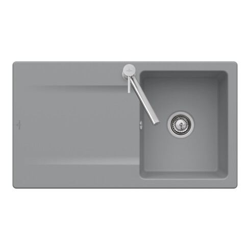 V&B Évier Siluet 50, noir pur