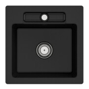 V&B Évier Siluet 50 S avec garniture, manuel, chromite CeramicPlus
