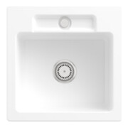 V&B Évier Siluet 50 S avec garniture, mitigeur, blanc alpin CeramicPlus