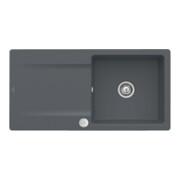V&B Évier Siluet 60 cm avec garniture vidage, robinet avec excentrique, graphite