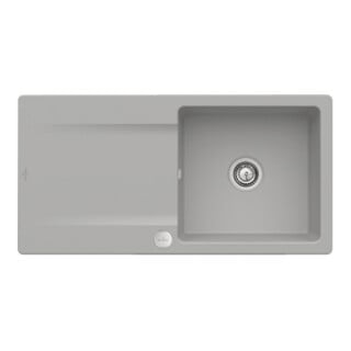 V&B Évier Siluet 60 cm avec garniture vidage, rond avec excentrique, fossil