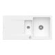 V&B Évier Siluet 60 R avec garniture, rond avec excentrique, inox blanc C-plus-1