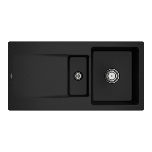 V&B Évier Siluet 60 R avec garniture vidage, robinet, chrome C-plus