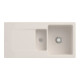 V&B Évier Siluet 60 R avec garniture vidage, robinet rond, crema C-plus-1
