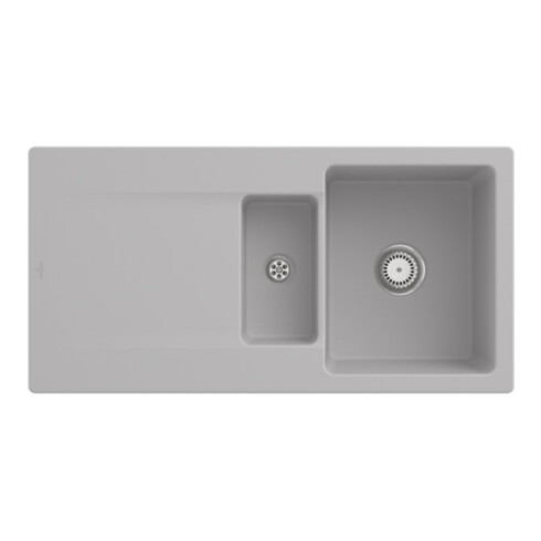 V&B Évier Siluet 60 R avec garniture vidage, robinet rond, steam C-plus