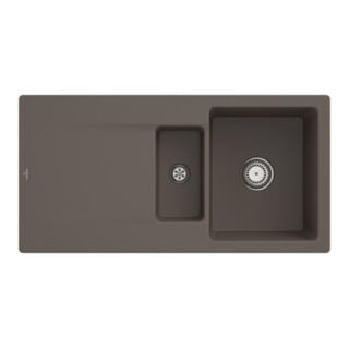 V&B Évier Siluet 60 R avec garniture vidage, robinet, timber C-plus
