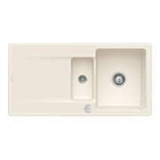 V&B Évier Siluet 60 R avec garniture vidage, rond avec excentrique, crema C-plus